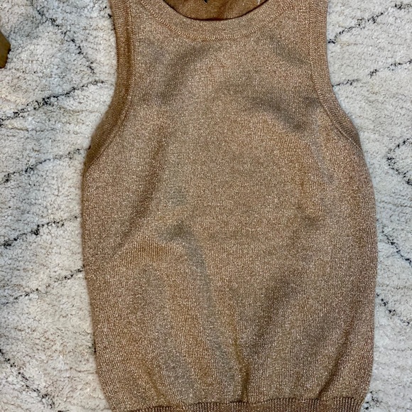 MOSCHINO Gold Knit Top - Picture 2 of 3